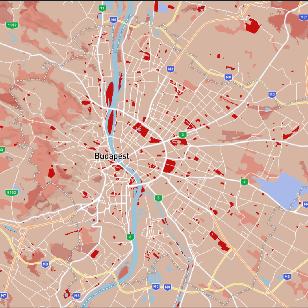 It became interesting how all the different shades of red were displayed, so I zoomed in more.